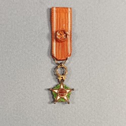 MAROC REDUCTION DE LA MEDAILLE D'OFFICIER DE L'ORDRE DU OUISSAM ALAOUITE WISSAM ORDER OF MOROCCO OFFICER MEDAL